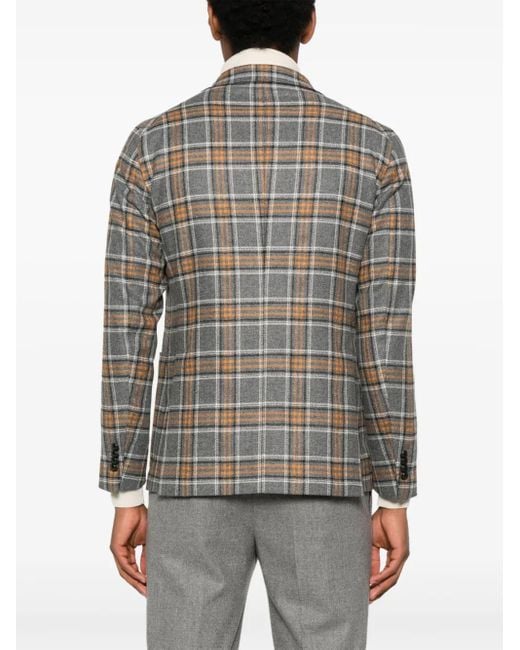 Tagliatore Gray Single-Breasted Blazer for men