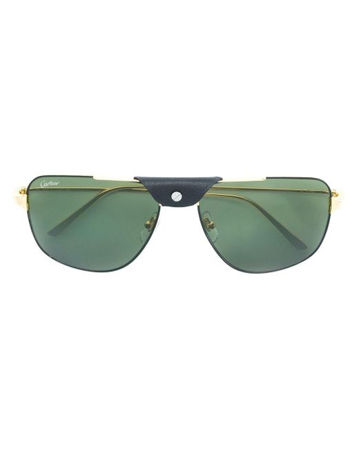 Cartier 'Santos De Cartier' Sonnenbrille in Green für Herren