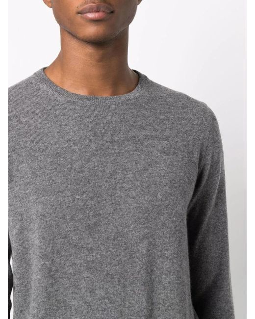 Zanone Gray Crew Neck Jumper for men
