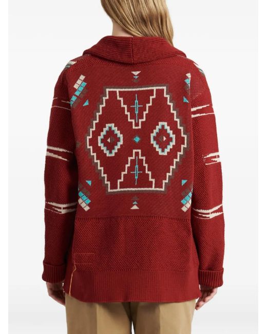 Fortela Natural Henryc Patterned Cardigan