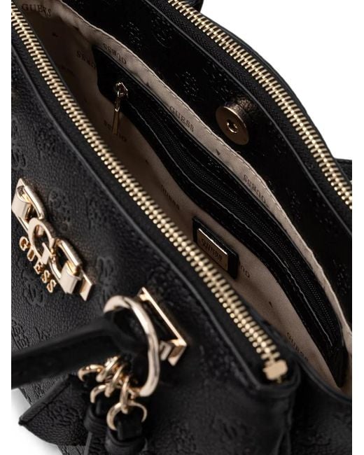 Guess Black Sac Cabas Anise À Logo Embossé