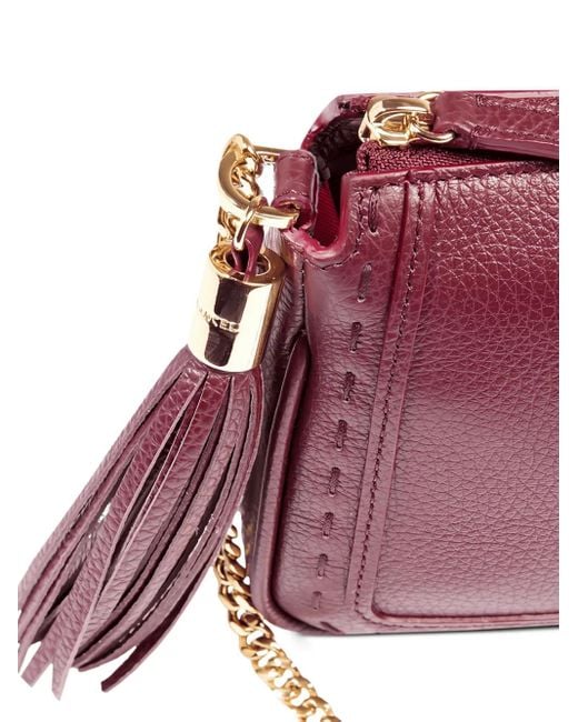 Lancel Pouch On Chain ショルダーバッグ Purple