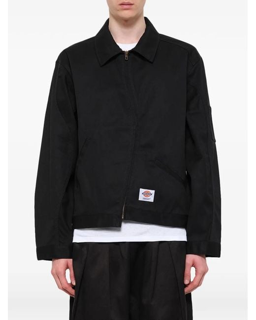 Undercover Black X Dickies Curved-Zip Jacket for men