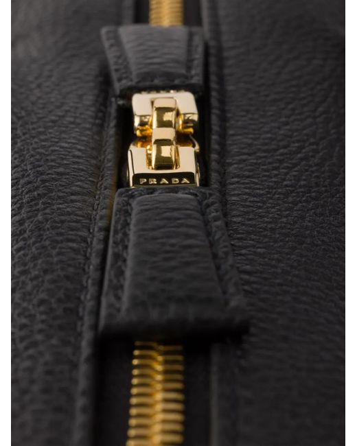 Prada Black Large Leather Tote Bag