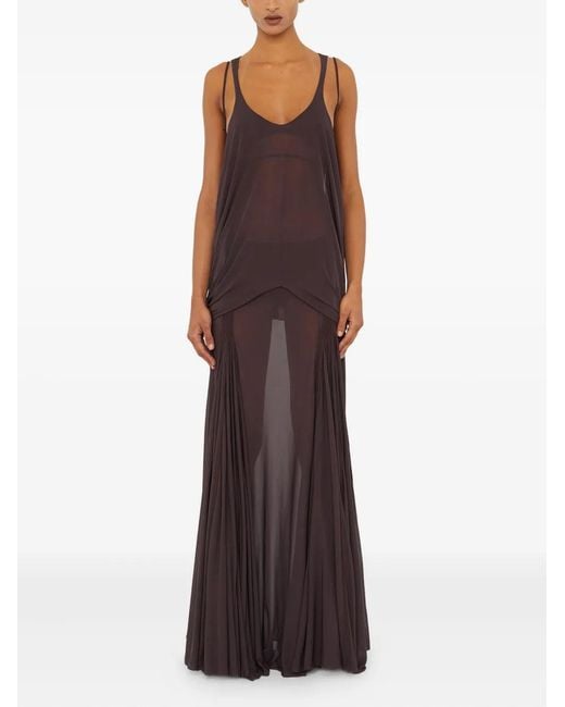 Christopher Esber Purple Solea Suspension Macrame Tank Maxi Dress