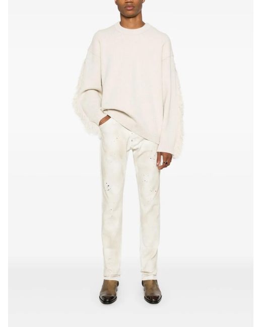 DSquared² White Cool Guy Straight-Leg Jeans for men