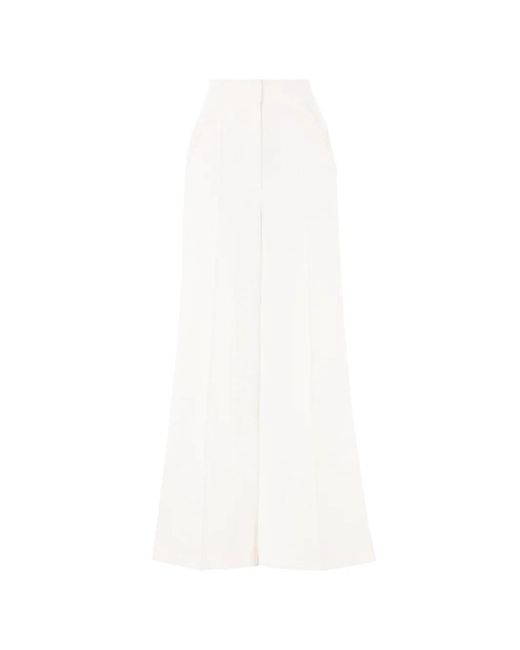 Temperley London White Conqueror Wide-Leg Trousers