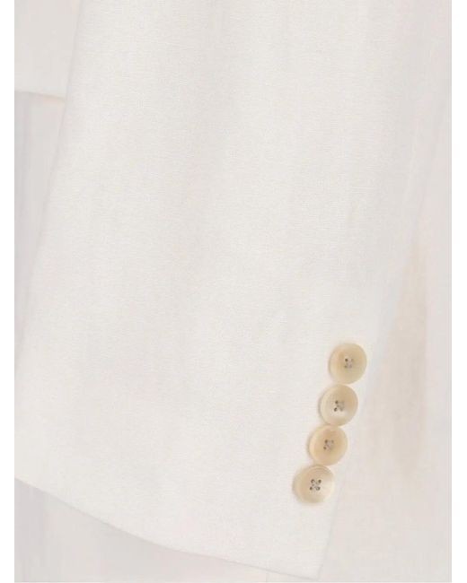 Auralee Blazer Met Knopen in het White