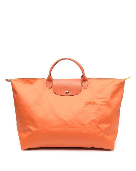 Longchamp Le Pliage L Travel Bag in Orange Lyst