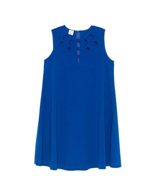 Pinko Blue Cut-Out Mini Dress