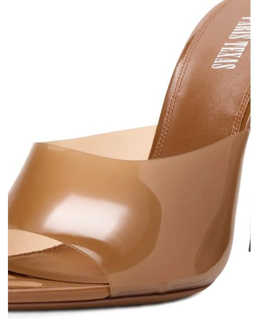 Paris Texas Brown Stiletto Heeled Sandals