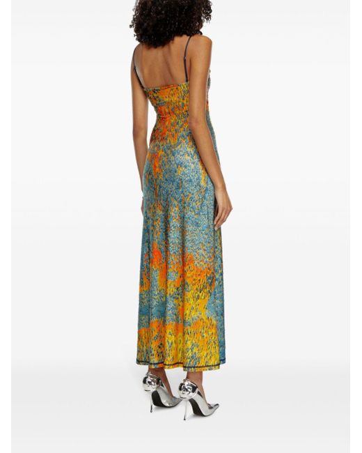 DIESEL Yellow D-Amour Maxi Dress