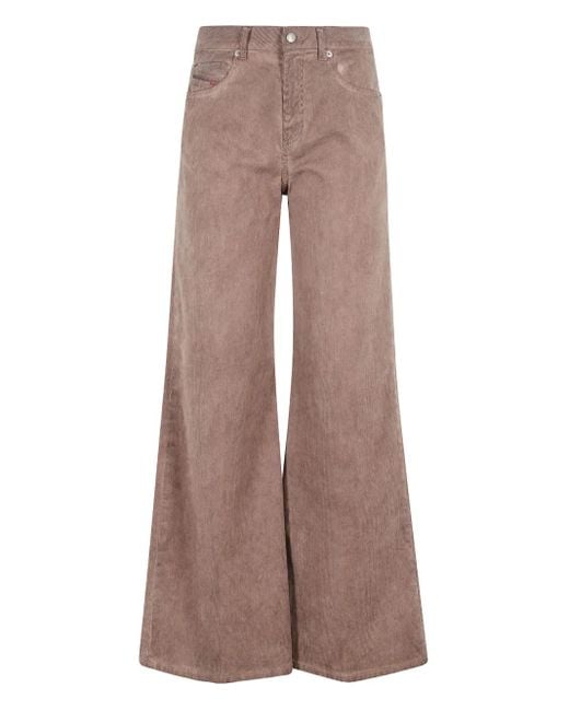 DIESEL Brown Cordhose im Five-Pocket-Design