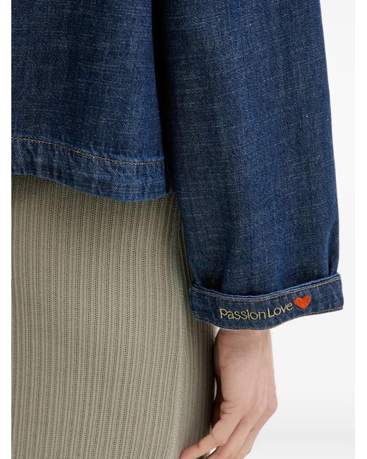 Mos Mosh Blue Button-Up Denim Jacket