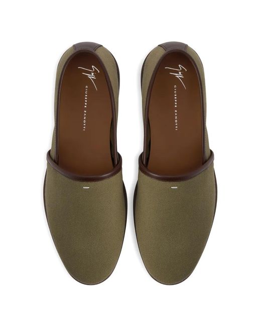 Giuseppe Zanotti Green Contrasting Trim Slippers for men