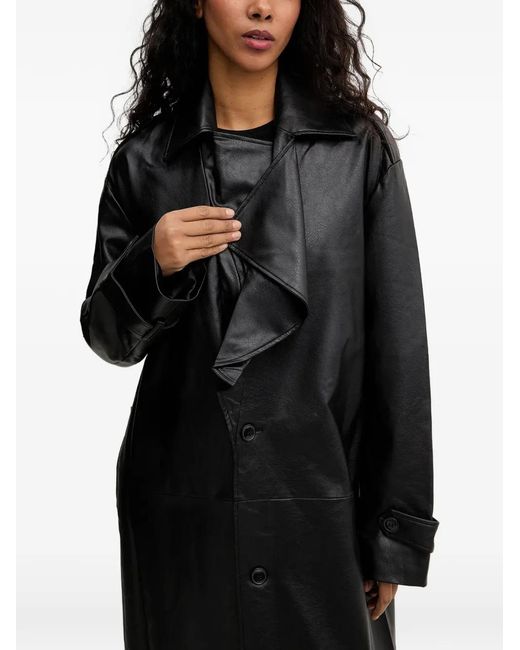 Bardot Black Button Coat