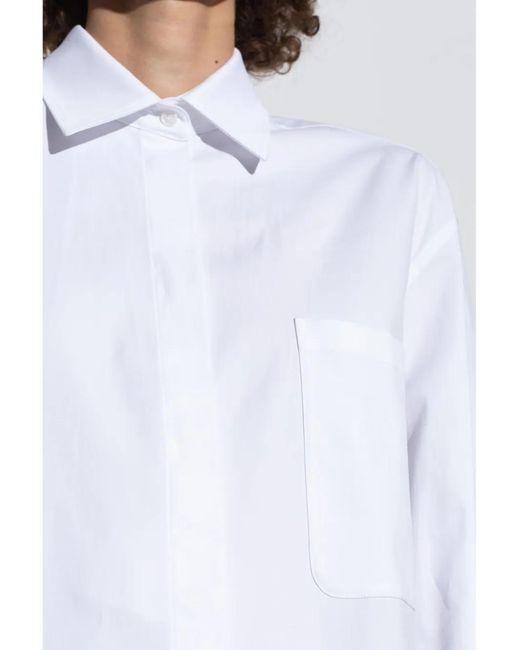Max Mara White Folgore Shirt Dress