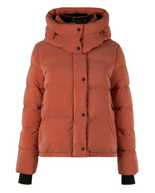 Giacca Thuile Con Cappuccio di Moorer in Orange