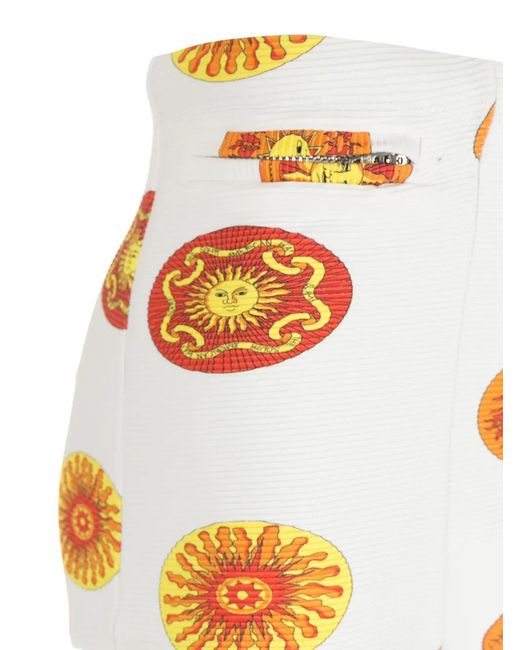 Amir Slama Orange Sol Print Swimming Trunks for men