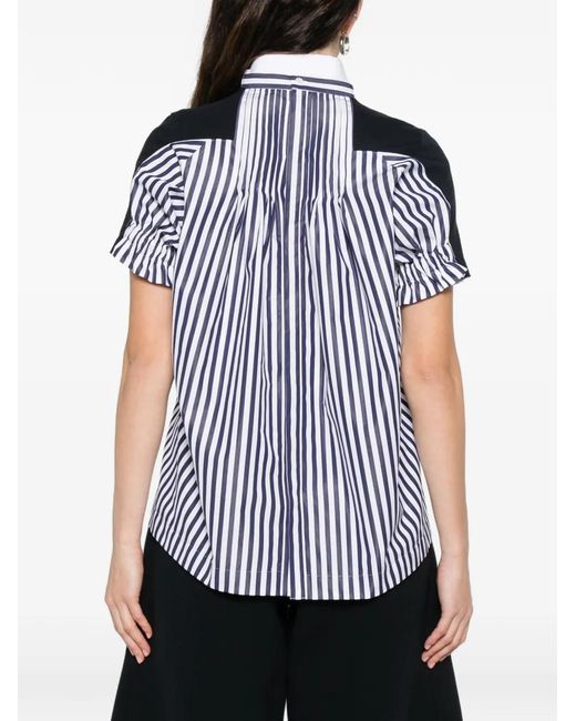 Sacai Black Stripe Pocket T-Shirt