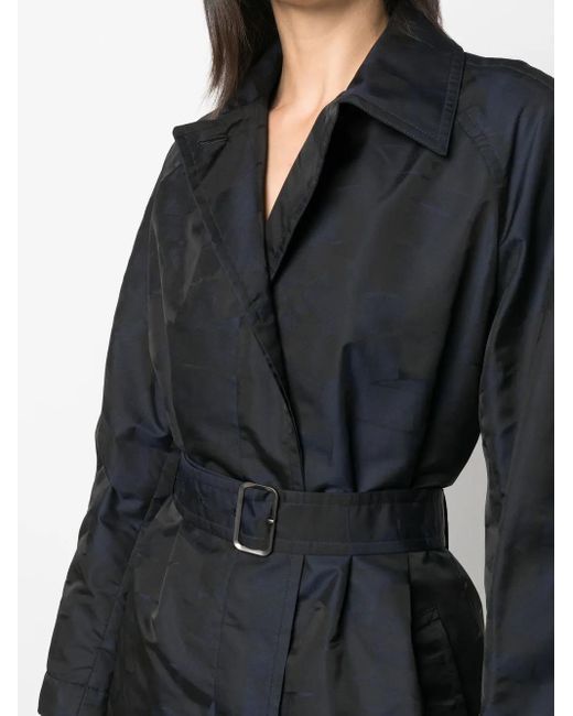 Ferragamo Black Belted Trench Coat