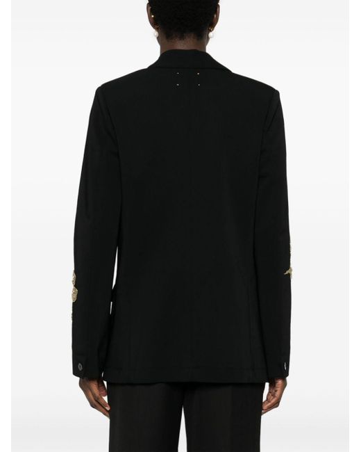 Forte Forte Black Forte_forte Embroidery Stretch Crepe Cady Jacket Clothing