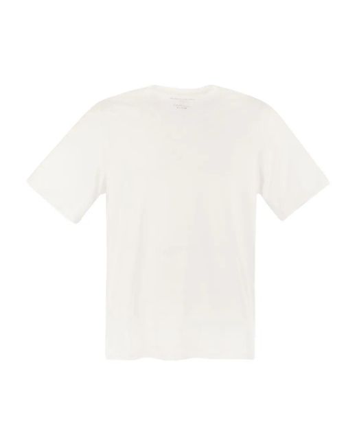 Majestic Filatures White Crew Neck Short-Sleeve T-Shirt for men