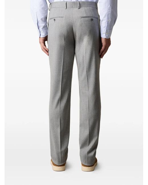 Brooks Brothers Gray Tailored Trousers for men