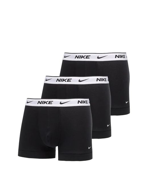 Nike Black Logo-Waistband Boxers (Set Of Three) for men