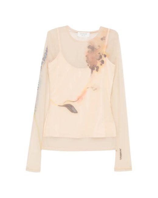 Sportmax Natural Spsnerine Long-Sleeve T-Shirt