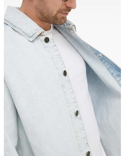 American Vintage Jack Met Opgestikte Zak En Knoopsluiting in het Gray voor heren