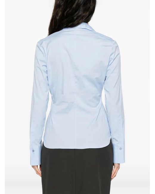 Camicia Con Colletto Classico di Semicouture in Blue