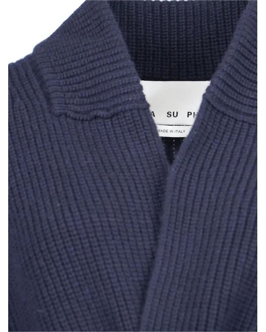 Sa Su Phi Blue Sara Double-Breasted Coat