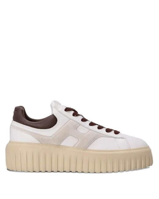 Hogan Brown Sneakers Stripes