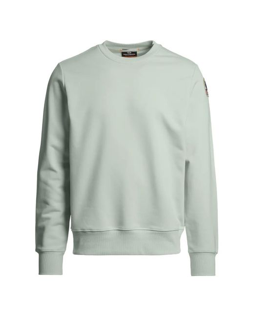 Parajumpers Green Logo-Patch Sweatshirt for men