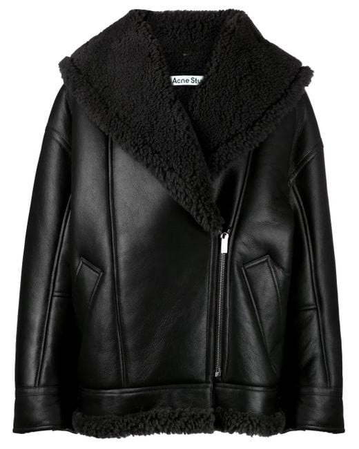 Acne Black Leather Jacket