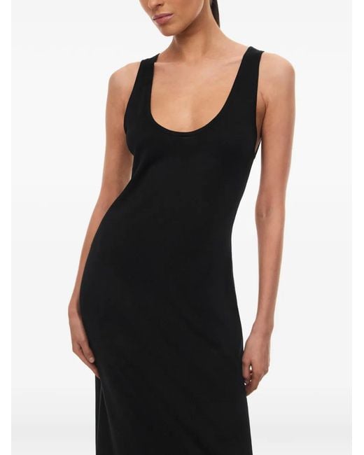 12 STOREEZ Black Mawata Maxi Dress