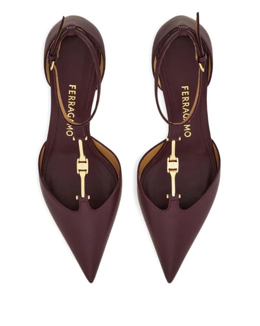Ferragamo Brown Pumps Traci 40 Aus Leder