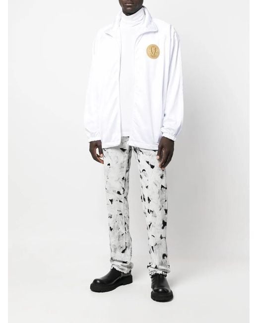 Vetements White Logo-Patch Sport Jacket for men