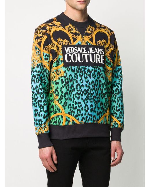 chain print sweatshirt