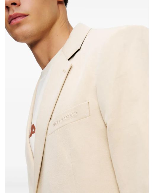 Karl Lagerfeld Natural Notch Lapels Blazer for men