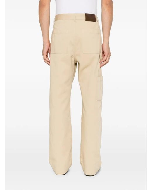 Loewe Natural Logo-Embroidered Trousers for men
