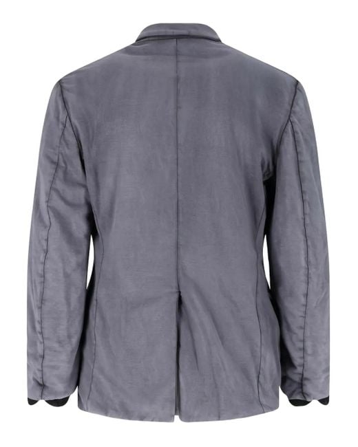 Magliano Gray Two-Button Padded Blazer for men
