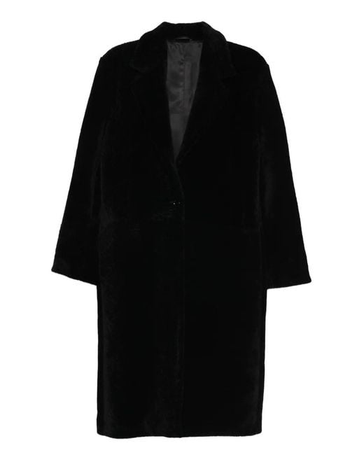 Totême  Black Shearling Coat