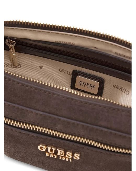 Guess Brown Marsha Cross Body Bag