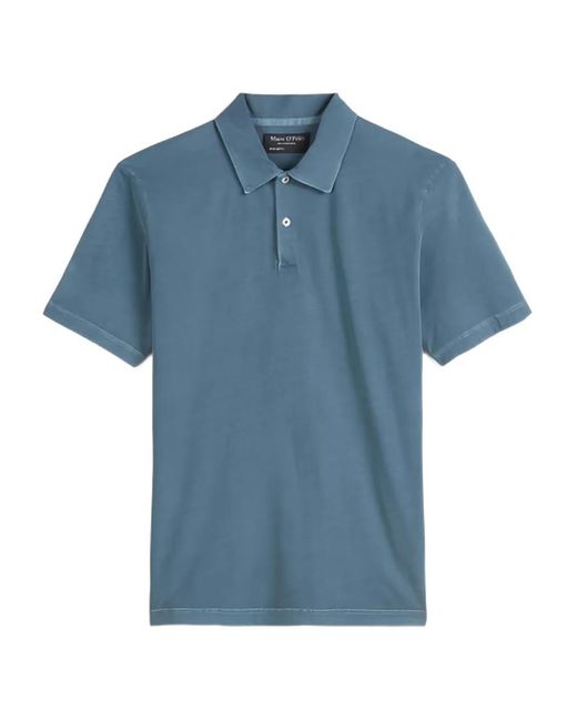 Marc O' Polo Blue Cotton Polo Shirt for men