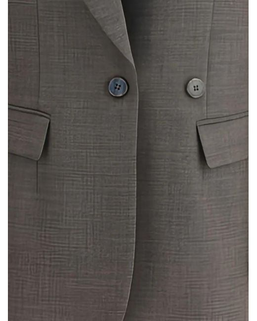 P.A.R.O.S.H. Gray Notched-lapel Single-breasted Blazer