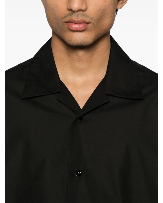 メンズ Jil Sander オーガニックコットン シャツ Black