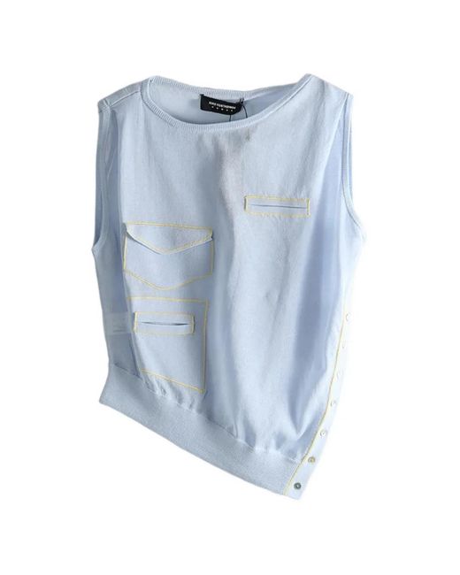 Kiko Kostadinov Blue Kreiner Sleeveless Top