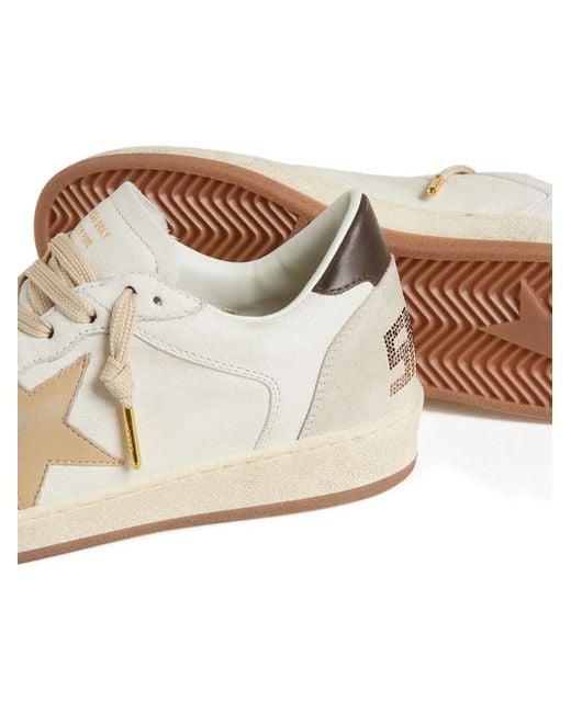 Golden Goose Deluxe Brand White Ball Star Ltd Trainers With Star And Heels Tab